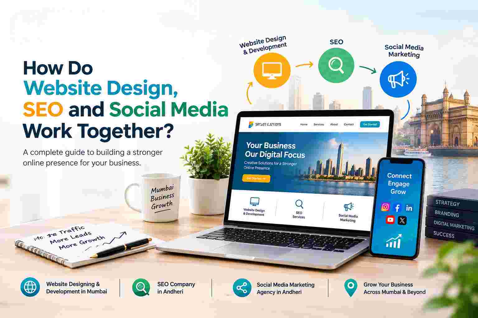 How Do Website Design, SEO and Social Media Work Together?